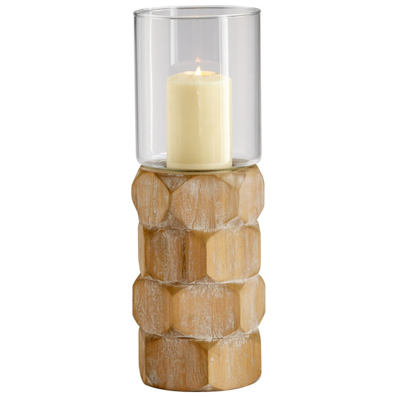 Hex Nut Candleholder | Natural Wood - Large
