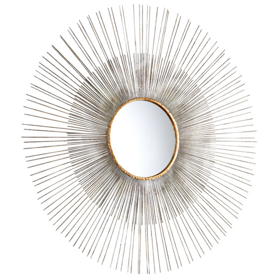 Pixley Mirror | Antiqued Silver Leaf - Large