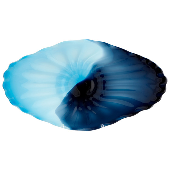 Seascape Plate | Blue and Cyan