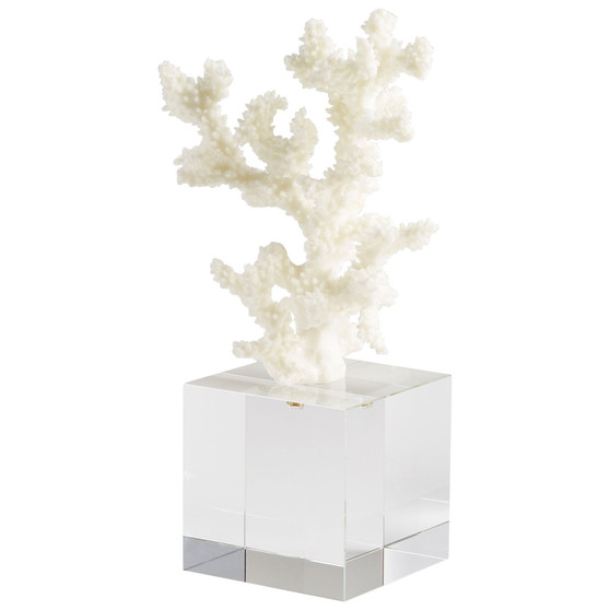 Cordelia Sculpture | White and Clear - Medium