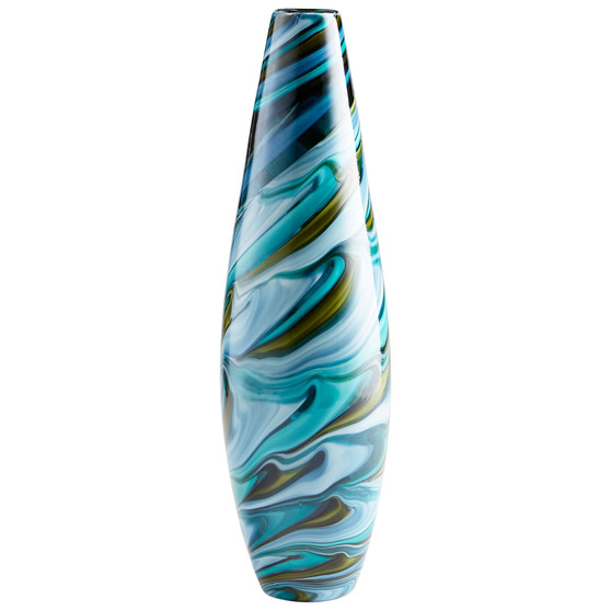 Chalcedony Vase | Multi-Colored Blue - Large