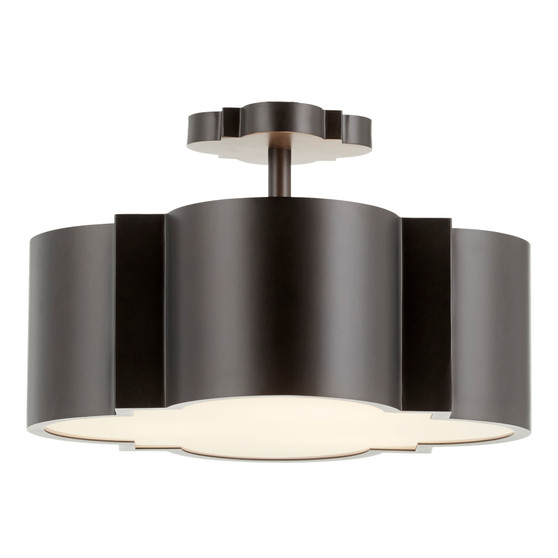 Wyatt Dual Mount 3-Light | Black - Large