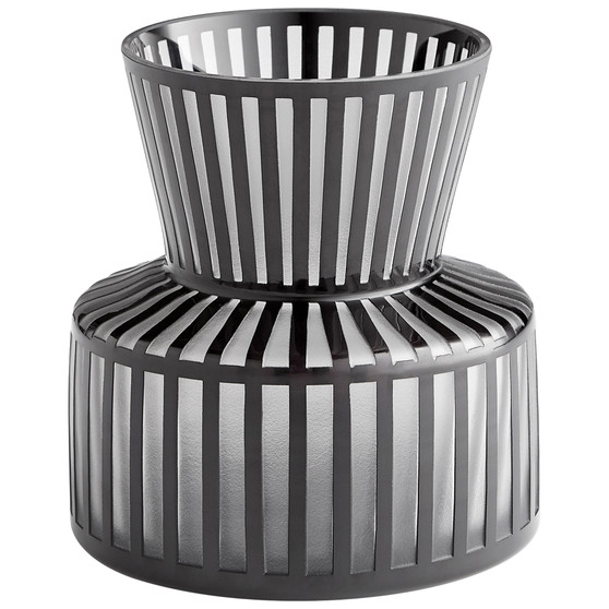 Lined Up Vase | Black - Small