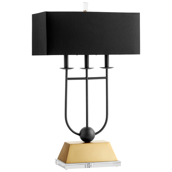 Euri Table Lamp | Black and Gold