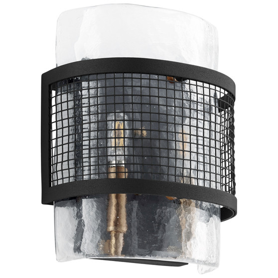 Panorama Wall Mount | Noir and Aged Brass