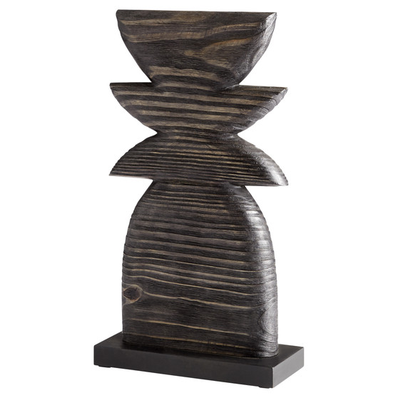 Dark Crescent Sculpture | Black