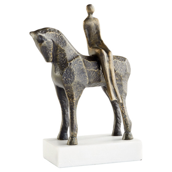 Godiva Sculpture Designed by J. Kent Martin | Antique Brass