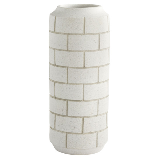 Mason Vase Designed by J. Kent Martin | Off-White Speckled - Large