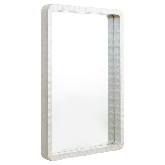 Triton Rectangular Mirror Designed by J. Kent Martin | White