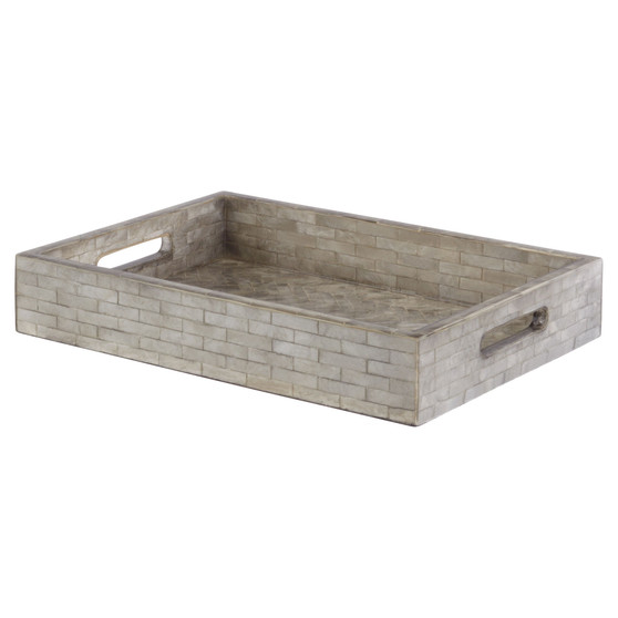 Triton Rectangle Tray Designed by J. Kent Martin | Smoke - Small
