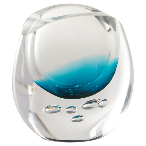 Tidepool Vase | Blue and Clear - Large