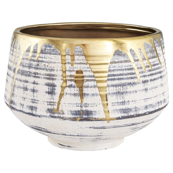 Athenian Bowl | Beige & Black & Gold