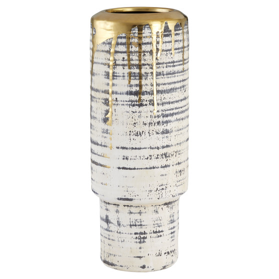Athenian Vase | Beige & Black & Gold - Large