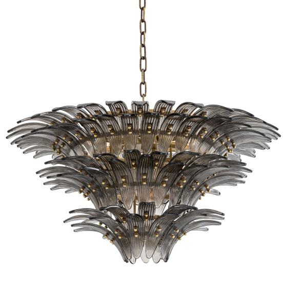 Chandelier Italo Light Brushed Brass Finish