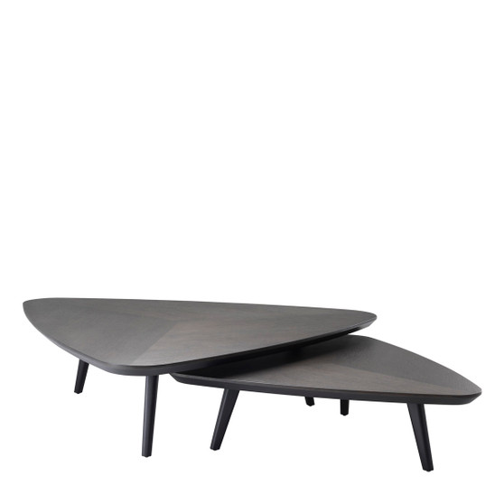 Coffee Table Lauren Mocha Straight Oak Veneer Set of 2