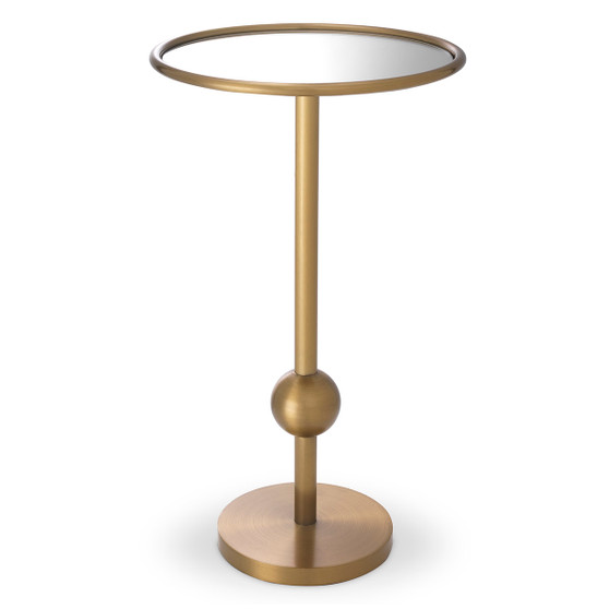 Side Table Narciso Brushed Brass Finish