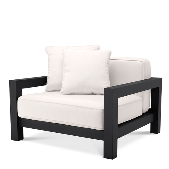 Outdoor Chair Cap-Antibes Black/Sunbrella Canvas