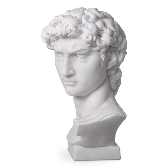 Head David White Marble