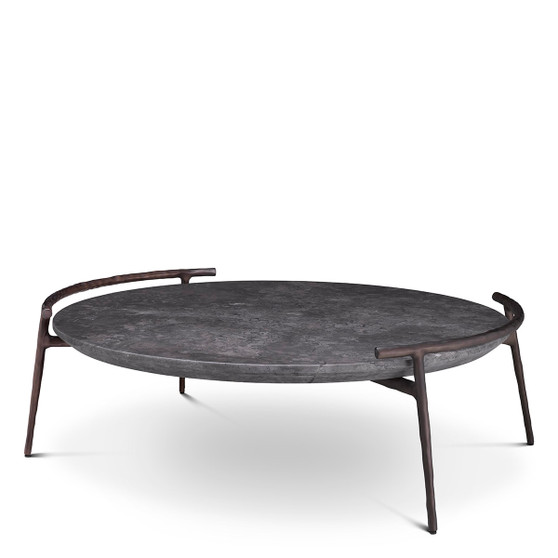 Coffee Table Arca Grey Marble/Bronze Finish