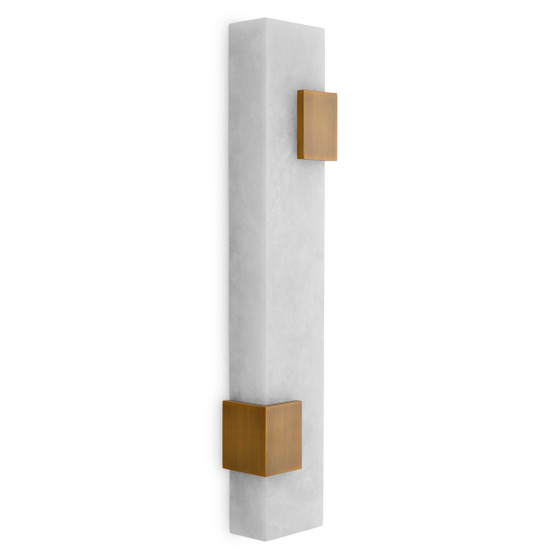 Wall Lamp Furore Antique Brass Finish/Alabaster