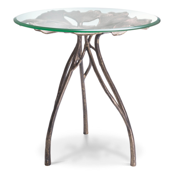 Side Table Poseidon Vintage Brass Finish