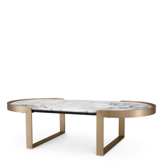 Coffee Table Fabio Brushed Brass Finish