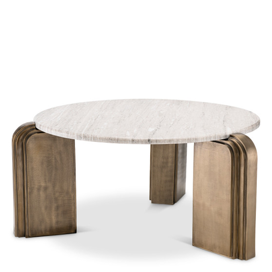 Coffee Table Albion Antique Brass Finish