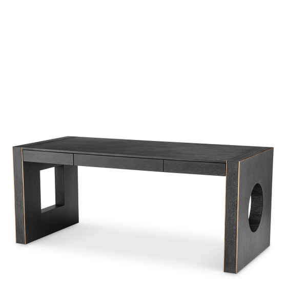 Desk Rovigo Charcoal Grey Oak Veneer
