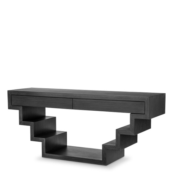 Console Table Rialto Charcoal Grey Oak Veneer