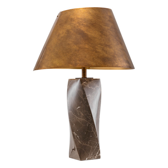 Table Lamp Camelia Coffee Marble
