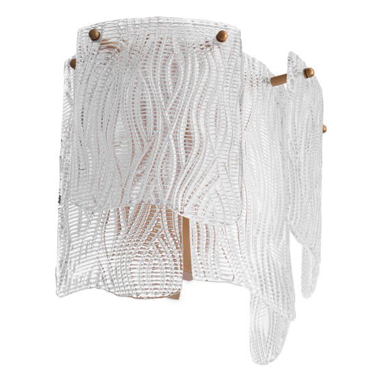 Wall Lamp Asinara Clear Textured Glass