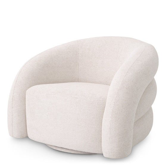 Swivel Chair Novelle Lyssa Off-White