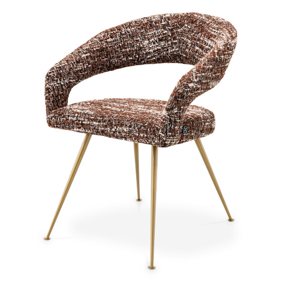 Dining Chair Bravo Bouclé Sonata Red
