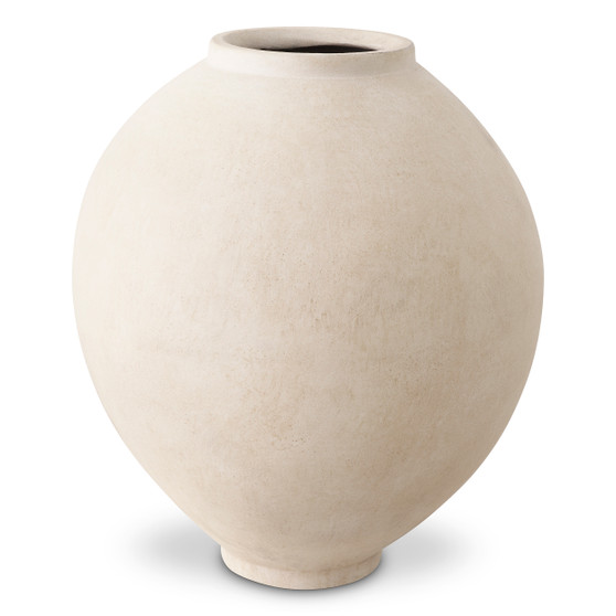 Vase Moon Jar Sand Finish M