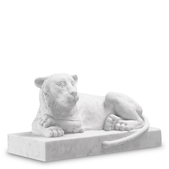Object Reclining Lion Marble