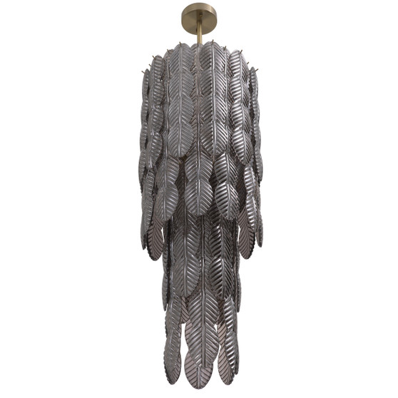 Chandelier Sahure L Brushed Brass Finish