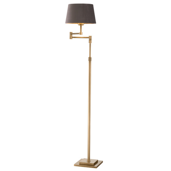 Floor Lamp Corbin Brushed Brass Finish