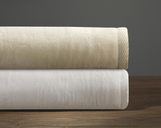 Cashmere Soft Blanket  White Queen