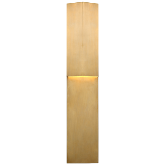 Rega 24" Folded Sconce in Antique-Burnished Brass