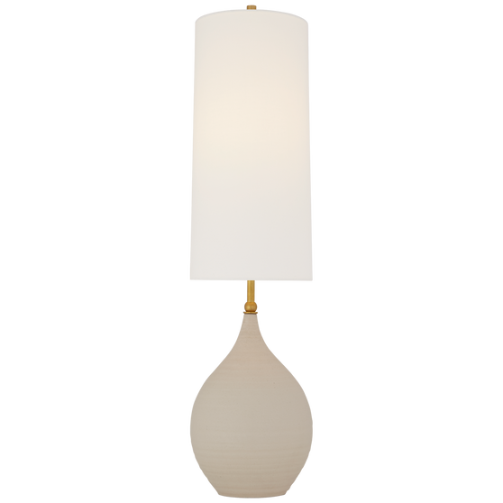 Loren Large Table Lamp in Natural Shell with Linen Shade