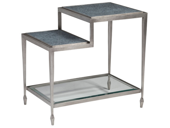 Sashay Silver Rectangular End Table