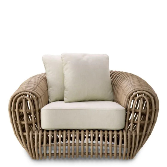 Outdoor Chair Siderno Viola Sand Faux Rattan