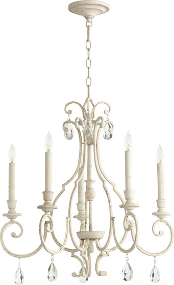 Ansley 5 Light Chandelier - Cream