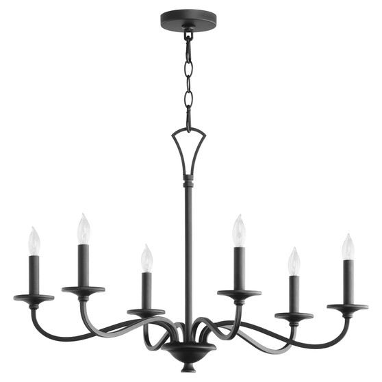 Maryse 6 Light Chandelier - Black