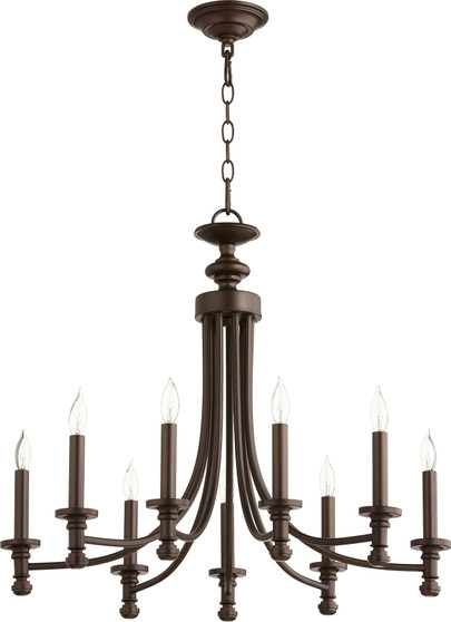 Rossington 9 Light Chandelierelier - Bronze
