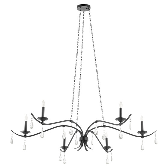 Lorelei 6 Light Chandelier - Black