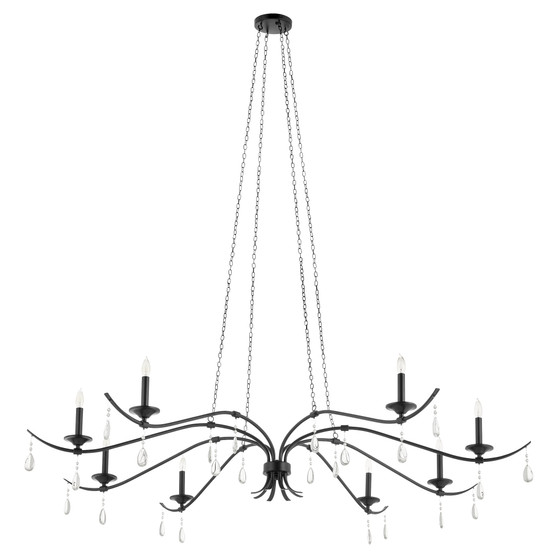 Lorelei 8 Light Chandelier - Black