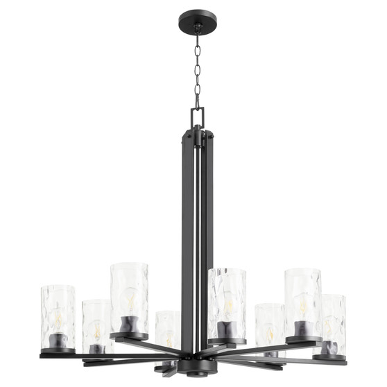 Steinway 8 Light Chandelier - Black
