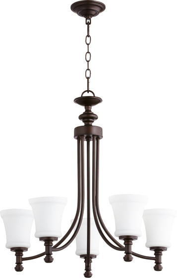 Rossington 5 Light Chandelier - Bronze