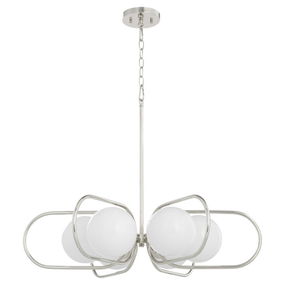 Belmont 6 Light Chandelier - Nickel